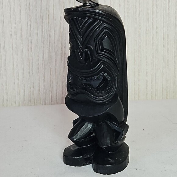 Tiki Bar Bottle Opener Ulani Hawaiian God Coco Joe Black Lava Hapa Wood Figurine - Picture 10 of 10